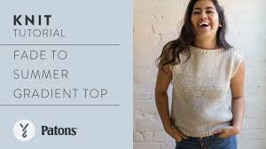 Shop grace knit stripe top at superdown.com. How To Knit A Gradient Summer T Shirt Flax Twine Knitting Tutorial Youtube