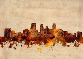 Now $170 (was $̶2̶2̶4̶) on tripadvisor: Minneapolis Skyline Grunge Poster By Bekim Art Displate