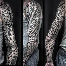 The word tattoo is actually derived from the polynesian word tatau. 90 Tribal Sleeve Tattoos For Men Manly Arm Design Ideas