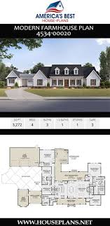 House Plan 4534 00020 Modern Farmhouse Plan 3 272 Square Feet 4 Bedrooms 3 5 Bathrooms Modern Farmhouse Plans Farmhouse Plans Farmhouse House