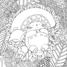 Doodles And Totoro Part 2 Coloriage Totoro Coloriage Coloriage Mandala