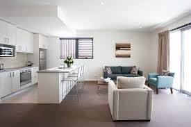 Here's an ideas for you!combine the kitchen and living room for comfort, convenience and not. Apartment Interior Design Ideas My Decorative