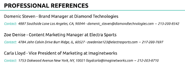 How To List References On A Resume W Examples