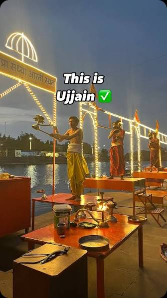 This is Ujjain ~ Jai Mahakal 🕉️, Witnessed the serene Maa Shipra Aarti at Ram Ghat, a sacred ritual that illuminates the banks of the Shipra River each evening. As the sun sets, priests perform the ...