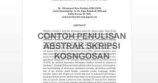 Check spelling or type a new query. 7 Contoh Abstrak Skripsi Pdf Berbagai Jurusan Lengkap Kosngosan