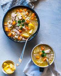 Instant Pot Chicken Barley Soup Healthy Hearty Pressure Cooked Soup Recipe Healthy Soup Recipes Instant Pot Dinner Recipes Barley Soup