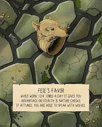 Feie S Favor My Latest Item Is Up On Patreon Join To Get The Version With Stats They Re Also Dnd Dragons Dungeons And Dragons Game D D Dungeons And Dragons