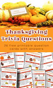 Community contributor can you beat your friends at this quiz? Thanksgiving Trivia Questions Free Printable Cards Organized 31