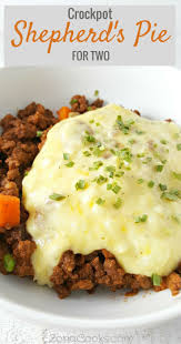 Crockpot Shepherd S Pie For Two Recipe This Shepherd S Pie For Two Recipe Is Made In Your Sl Crockpot Recipes For Two Comfort Food Recipes Casseroles Recipes