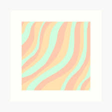 This free template is a great example of that. Aesthetic Colorful Stripes Wallpaper Art Print By Pastel Paletted Redbubble