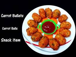 It is mildly sweet in taste and found in different colors like orange. Carrot Bullets Healthy Snack Recipe Carrot Balls Carrot Fritters Carrot Snack Item Youtube Healthy Snacks Recipes Healthy Snacks Snack Items