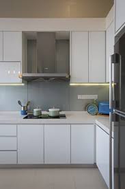 Clean White Kitchen Cabinet Finishing In The Wet Kitchen Interior Design Kitchen House Renovation Design Kitchen Design