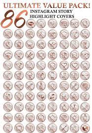 Pink toned icons for your amazing pages!🧡 match them with: 86 Instagram Story Highlight Icon Covers Ultimate Value Pack Marble Rose Gold Instagram Story Instagram Highlight Icons Story Highlights