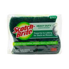 Resist odours, staining and crumbling; Scotch Brite Heavy Duty Cellulose Sponge 6 Units Pricesmart El Salvador
