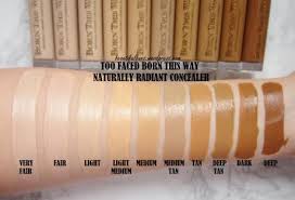 Review Swatches Too Faced Born This Way Naturally Radiant