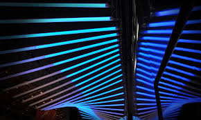 Pixel Line Network Kinetic Lights Interactive Art Exhibition Stand Design Design
