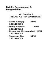 Soal dan jawaban materi bab 7 teori akuntansi suwardjono. Kelompok 3 Bab 3 Docx Tugas Akuntansi Manajemen Problem Bab 3 Disusun Oleh Kelompok 3 Kelas 7 2 1 2 3 4 Alvan Chaqiqi Dony Mustafa Risma Nur Course Hero