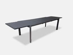 Portable camping table outdoor golden aluminium fordable picnic office desk. Morocco Extension Dining Table 230cm 345cm In Black Aluminium The Furniture Shack