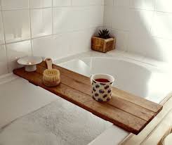 Diy Bathtub Caddy Your Projects Obn Diy Bathtub Wooden Bathroom Shelves Reclaimed Wood Tray