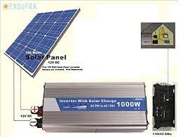 1000 Watt Solar Backup Power Generator Powered By 100 Watt Solar Panel Amp 100ah Battery For Off Grid And Back Up Power Solar Panels Solar 12v Solar Panel