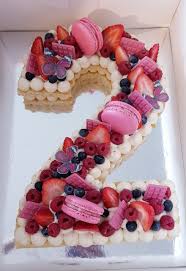 Number Cake 2 Fraise Fruits Rouges Gateau Anniversaire Fruits Rouges