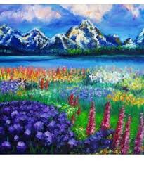 You can follow along and learn how to paint without the nuisance of having to mix any colors or shad. Frame Diy Painting By Numbers Landscape Mountain Lake Acrylic Paint On Canvas Handpainted Oil Painting For Home Wall Art Nordic Wall Canvas Home And Decoration