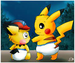 Baby Ashchu And Pikachu By Mhanpar On Deviantart