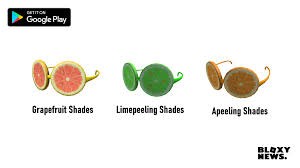 Search the world's information, including webpages, images, videos and more. Bloxy News On Twitter Google Play Exclusive For A Limited Time Only Now Through July 30 You Can Get These Fruity Pairs Of Shades On Roblox For R 80 Each Grapefruit Shades