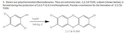Dioxin in the food supply. Solved 3 Dioxins Are Polychloroinated Dibenzodioxanes T Chegg Com