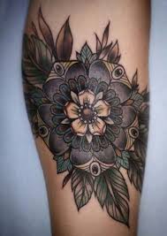 Black And White Flower Tattoo Design Tattoos Pinterest Black And White Flower Tattoo White Flower Tattoos Tattoos