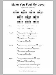 Make You Feel My Love By Adele Piano Vocal Guitar Right Hand Melody Digital Sheet Music