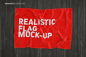 3d Flag Mock Up Mocking Mockup Branding Mockups