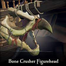 Weaponsmith's shop · unlocking requirements: Bone Crusher Figurehead In 2021 Sea Of Thieves Crusher Sea
