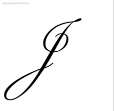 Calligraphy in alphabet j style samples. Pin On Calligraphy