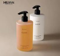 MYPACK Luxury Custom Matte Beige Soft Touch Hdpe 9.5 oz 280ml Shampoo and  Conditioner Body Wash Squeeze Bottle with Disc Cap