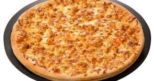 Top the pizza with the buffalo chicken, green onion, mozzarella cheese, and blue cheese. Buffalo Chicken Pizza Ranch