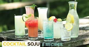 Soju Cocktail 8 Delicious Recipes Crazy Korean Cooking Youtube Soju Cocktail Soju Drinks Soju