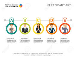 Five Circles Process Chart Template For Presentation Business