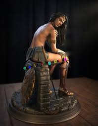 16 25CM Nude Wonder Woman 3D Print Figure Model Kit Unpainted Unassembled  GK | eBay