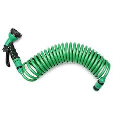 7 5m Flexible Coiled Spiral Garden Car Washing Hose Water Hose Garden Hose