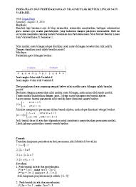 We did not find results for: Top Pdf Persamaan Dan Pertidaksamaan Nilai Mutlak Bentuk Linear Satu Variabel 123dok Com