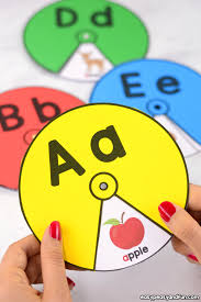 Winner selection out of the specified list. Printable Alphabet Spinners Easy Peasy And Fun