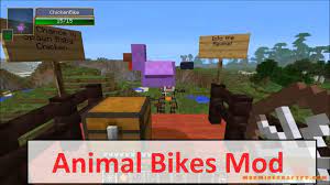 Animal bikes is a mod that adds a ton of craftable ridable animals. Animal Bikes Mod Mod Minecraft Pc