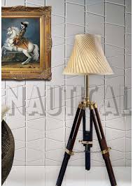 Nautical lamps are a popular option for homes on the water because you can find a variety of nautical themed table lamps and floor lamps that include elements like anchors, lighthouses, ship wheels, compasses, maps and more. Nautical Floor Lamp