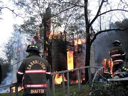 Blaze destroys home