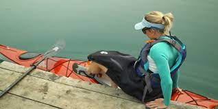 Sit down on the dock in preparation to enter the kayak, for balance place your paddle on the stern, slide yourself into your kayak and start paddling! How To Launch A Kayak Rei Co Op