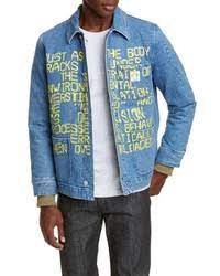 A P C X Brain Dead Imhotep Denim Jacket With Zip Out Liner 253 Nordstrom Lookastic