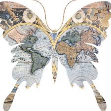 Pin By Sydney Cortright On Cartography Butterfly Tattoo Old World Maps Map Tattoos