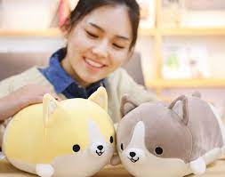 Big Discount 30 45 60cm Cute Corgi Dog Plush Toy Stuffed Soft Animal Cartoon Pillow Lovely Christmas Gift For Kid Corgi Dog Cute Corgi Christmas Gifts For Kids