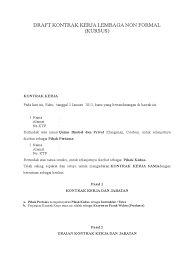 Contoh surat permohonan perpanjangan kontrak kerja guru format profesional sebagai referensi membuat surat permohonan yang baik. Download Contoh Surat Perjanjian Kerja Guru Bimbel Images